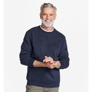 L.L. Bean Men's Classic Blue Crewneck Sweater